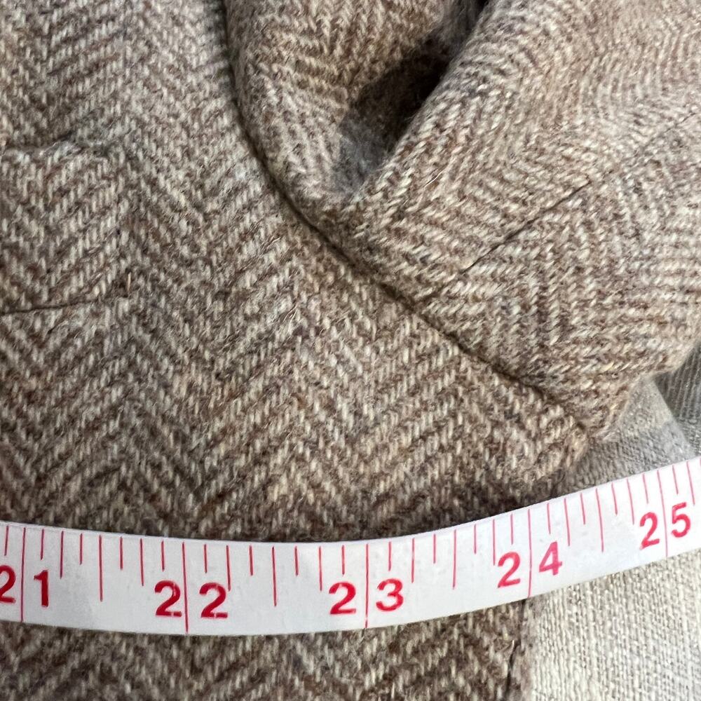 Vintage Wool Blazer Mens 44R Brown Earthy Minimalist 2 Button Heritage - Picture 10 of 11